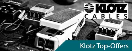 Klotz Patch Cables with guitar effect board